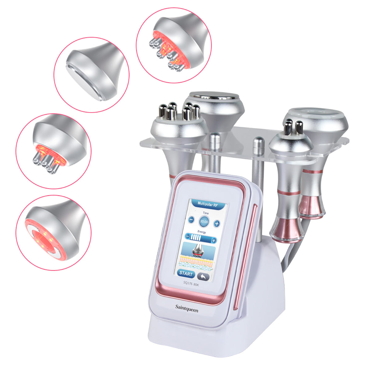 SQ176A Basic | Contour Flow Vacuum 4-in-1 80K Body-Contouring-Gerät – Ultraschall-Kavitation, multipolare RF und Vakuummassage Hauptbild