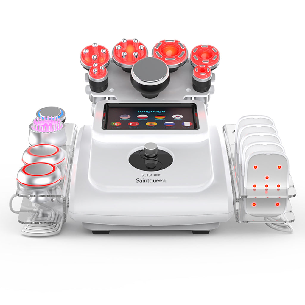 SQ154A Max | Sculpt Max Laser + EMS 11-in-1 80K Body-Contouring-Gerät – Ultraschall-Kavitation, RF, Vakuummassage, BIO-LED und Kühlfunktion