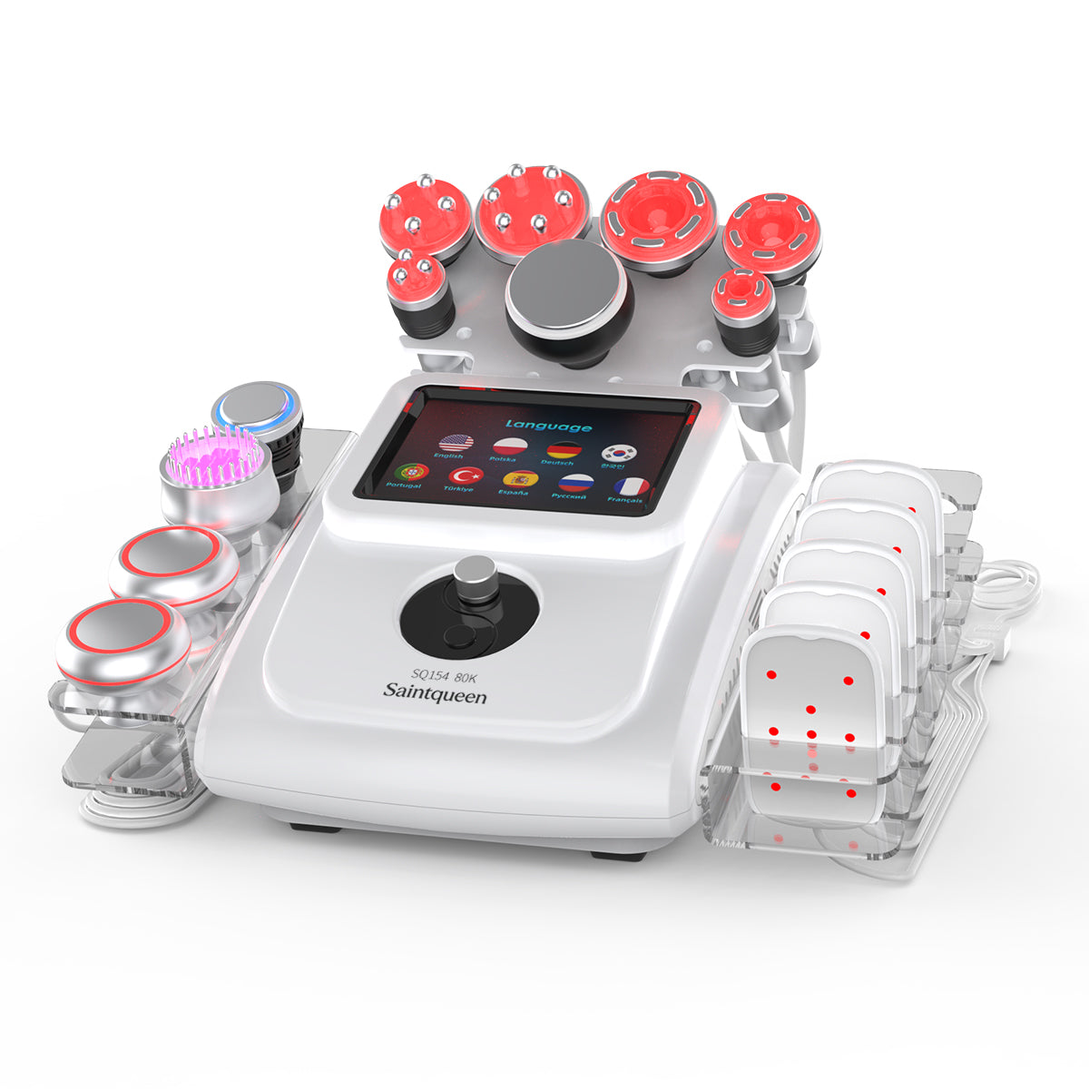SQ154A Max | Sculpt Max Laser + EMS 11-in-1 80K Body-Contouring-Gerät – Ultraschall-Kavitation, RF, Vakuummassage, BIO-LED und Kühlfunktion