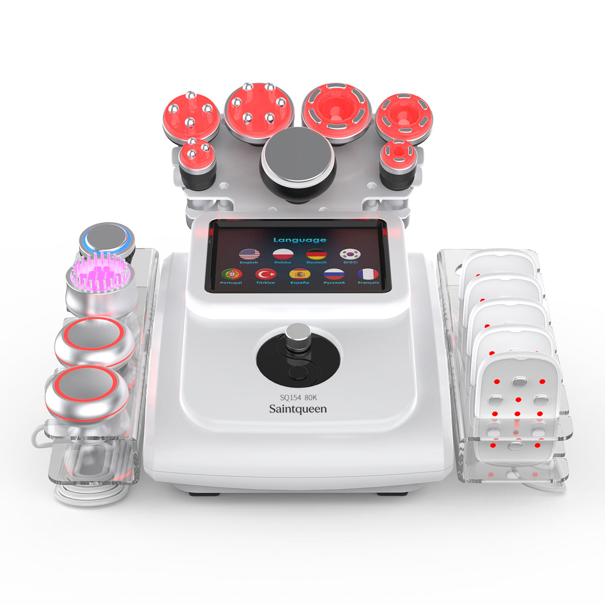 SQ154B Max | Sculpt Max EMS 11-in-1 80K Body-Contouring-Gerät – multipolare RF, Vakuummassage, Laser-Lipo-Pads, EMS, BIO-LED und Kühlfunktion