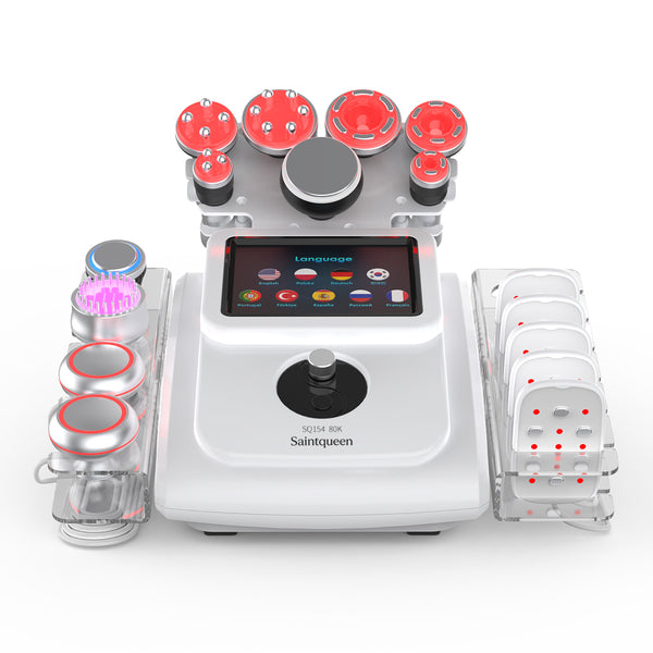 SQ154B Max | Sculpt Max EMS 11-in-1 80K Body-Contouring-Gerät – multipolare RF, Vakuummassage, Laser-Lipo-Pads, EMS, BIO-LED und Kühlfunktion