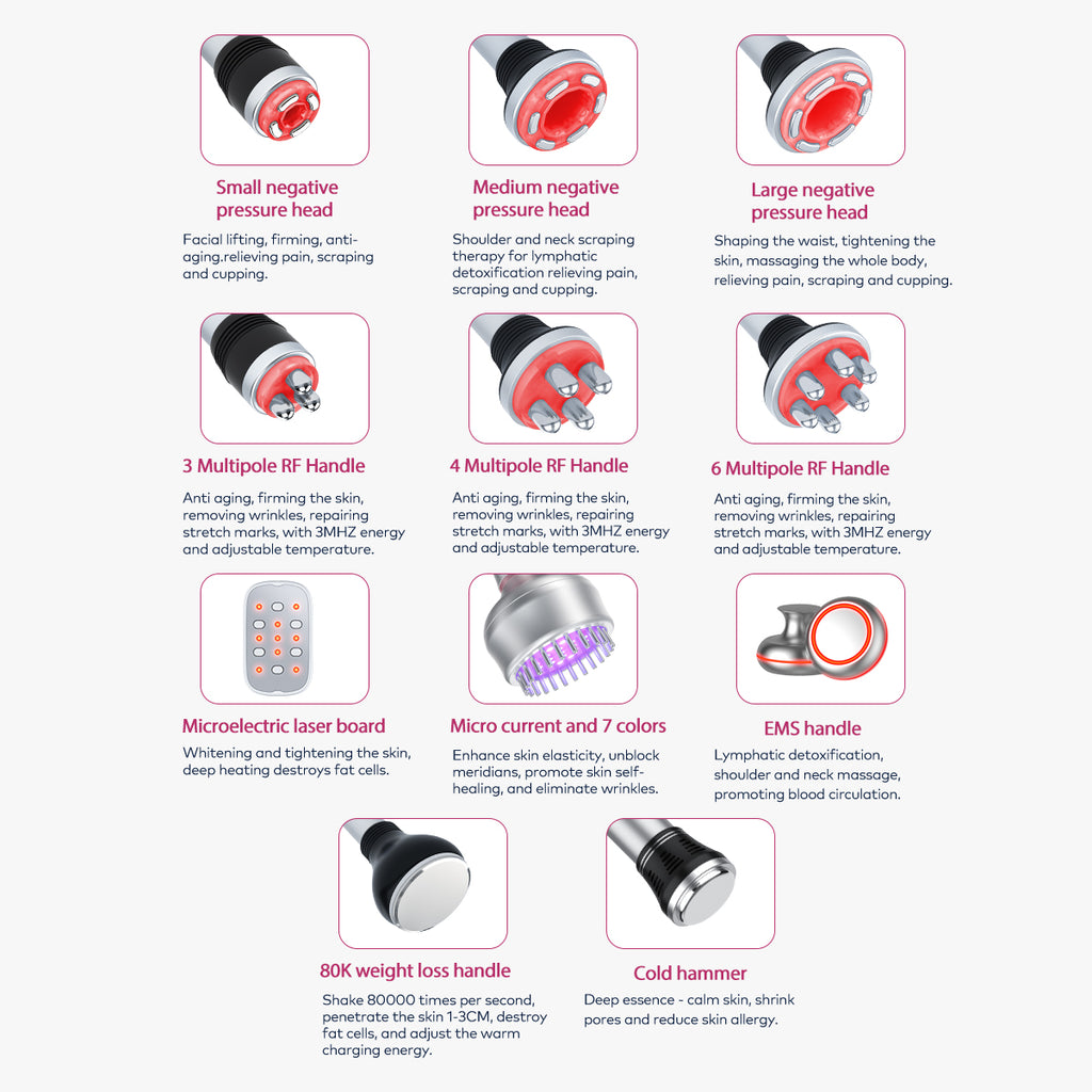 SQ154B Max | Sculpt Max EMS 11-in-1 80K Body-Contouring-Gerät – multipolare RF, Vakuummassage, Laser-Lipo-Pads, EMS, BIO-LED und Kühlfunktion
