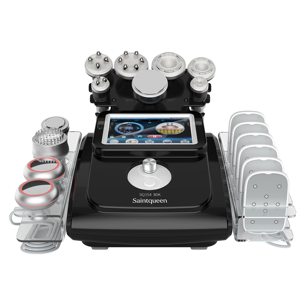 SQ154 Max | Sculpt Max Laser Pad 11-in-1 80K Body-Contouring-Gerät – Ultraschall-Kavitation, multipolare RF, Vakuummassage und Laser-Lipo-Pads