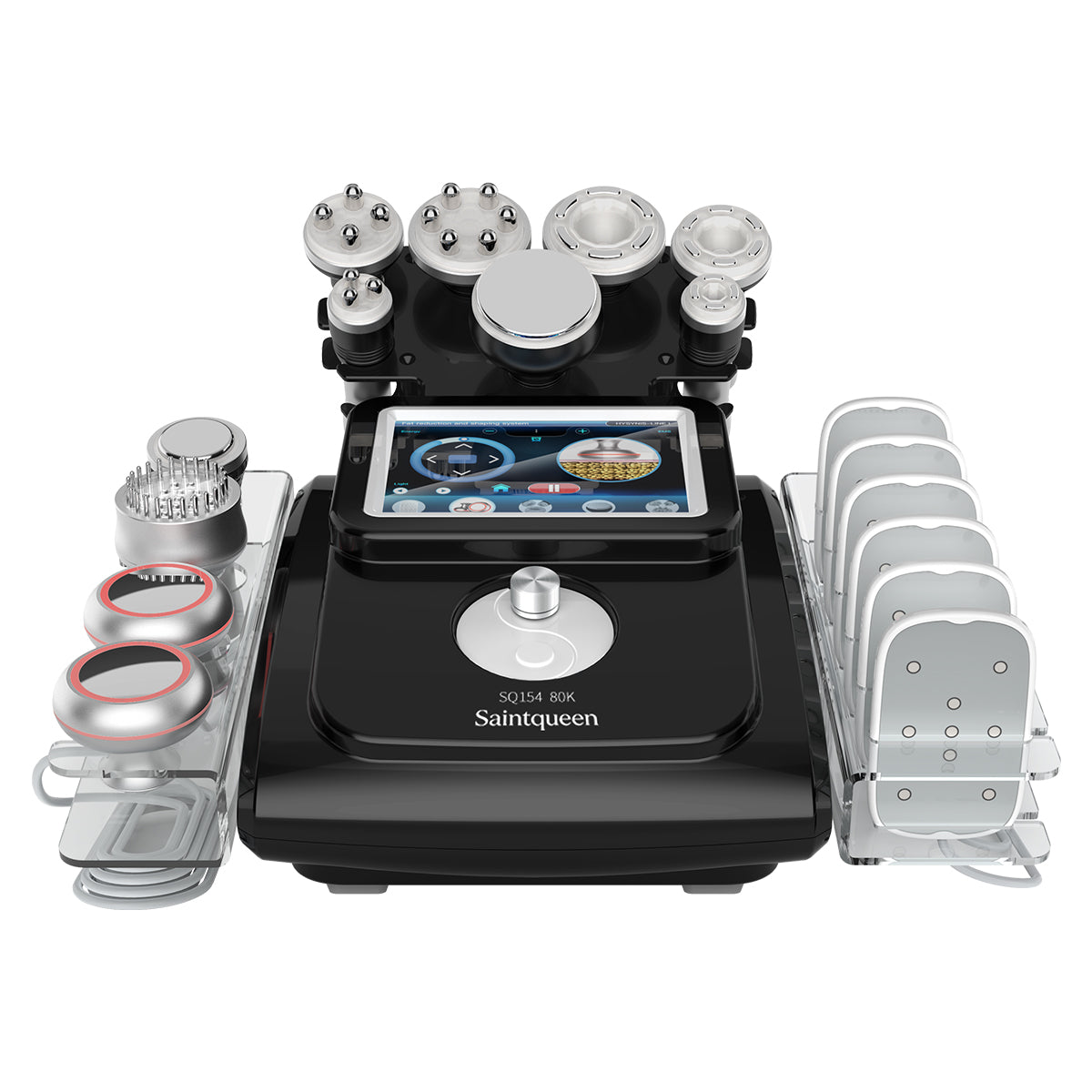SQ154 Max | Sculpt Max Laser Pad 11-in-1 80K Body-Contouring-Gerät – Ultraschall-Kavitation, multipolare RF, Vakuummassage und Laser-Lipo-Pads