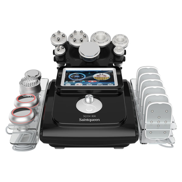SQ154 Max | Sculpt Max Laser Pad 11-in-1 80K Body-Contouring-Gerät – Ultraschall-Kavitation, multipolare RF, Vakuummassage und Laser-Lipo-Pads