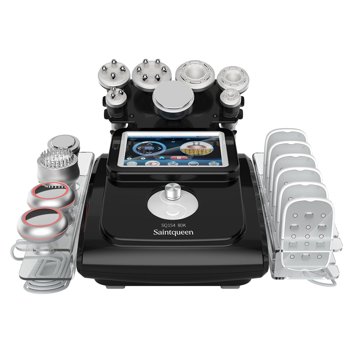 SQ154D Max | Sculpt Max Vacuum + Microcurrent 11-in-1 80K Body-Contouring-Gerät – Ultraschall-Kavitation, multipolare RF, Vakuummassage und EMS