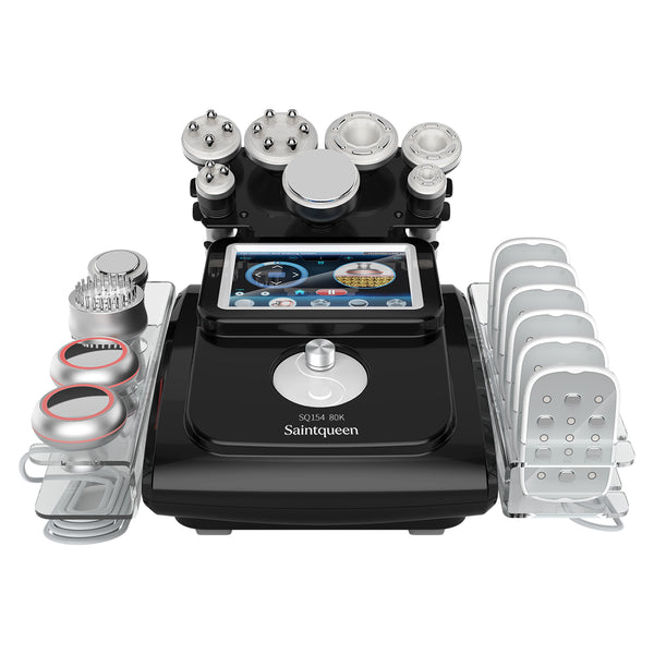 SQ154D Max | Sculpt Max Vacuum + Microcurrent 11-in-1 80K Body-Contouring-Gerät – Ultraschall-Kavitation, multipolare RF, Vakuummassage und EMS