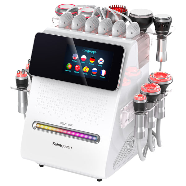 SQ126B Max | Studio Max EMS 11-in-1 80K Body-Contouring-Gerät – Ultraschall-Kavitation, multipolare RF, Vakuummassage und EMS