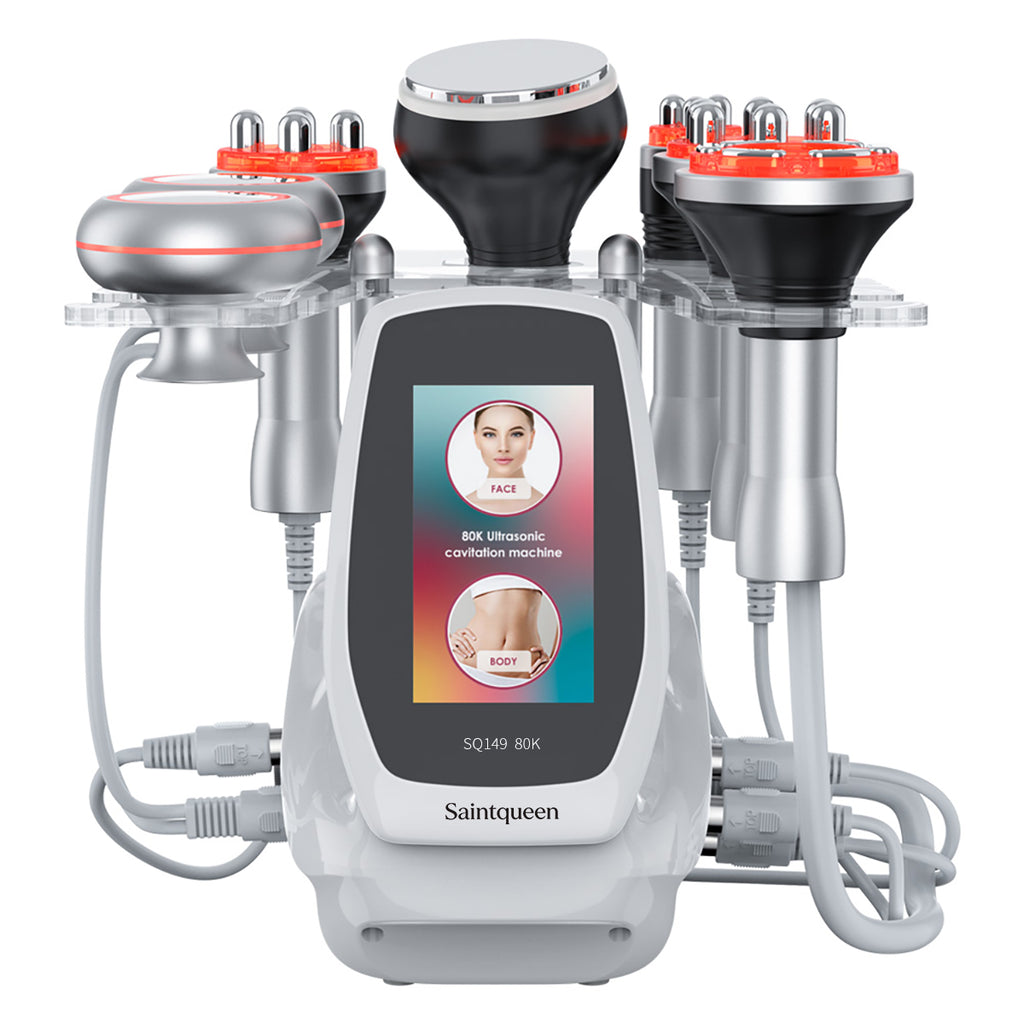 SQ149 Pro | Body Atelier EMS 6-in-1 80K Body-Contouring-Gerät – Ultraschall-Kavitation, multipolare RF, Vakuummassage und EMS