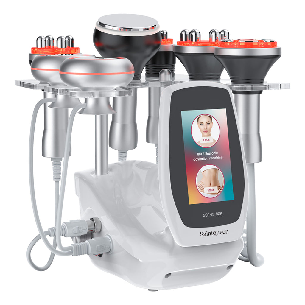 SQ149 Pro | Body Atelier EMS 6-in-1 80K Body-Contouring-Gerät – Ultraschall-Kavitation, multipolare RF, Vakuummassage und EMS