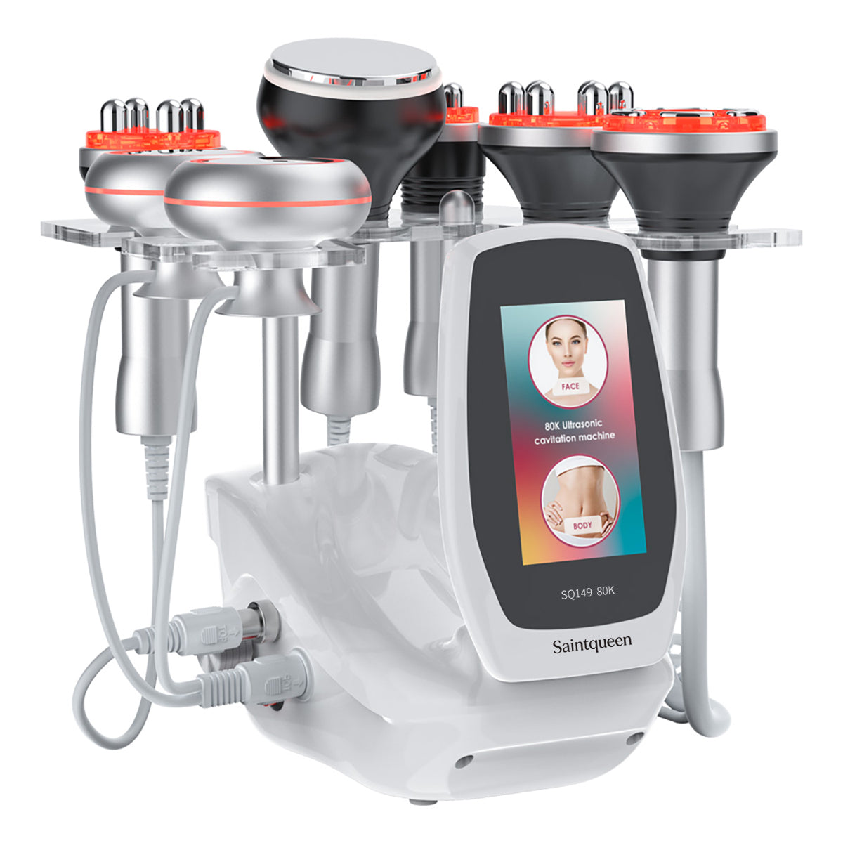 SQ149 Pro | Body Atelier EMS 6-in-1 80K Body-Contouring-Gerät – Ultraschall-Kavitation, multipolare RF, Vakuummassage und EMS