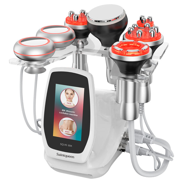 SQ149 Pro | Body Atelier EMS 6-in-1 80K Body-Contouring-Gerät – Ultraschall-Kavitation, multipolare RF, Vakuummassage und EMS