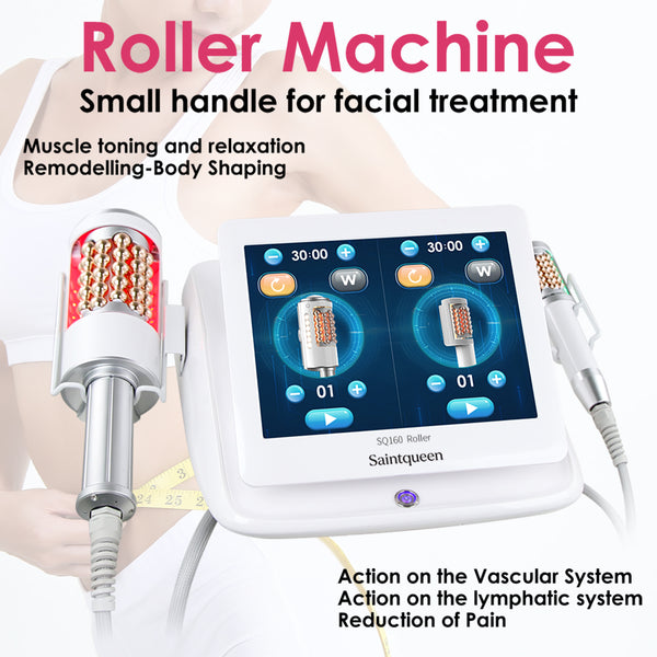 SQ160 | Contour Roll & Glow – 360°-Mikrovibrationsroller für Gesicht und Körper mit LED-Lichtpflege