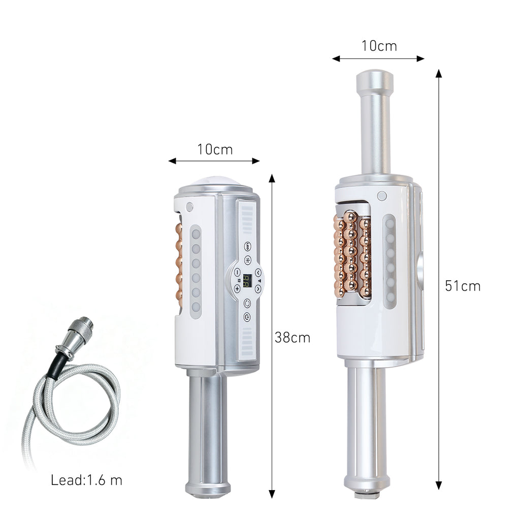 SQ160 | Contour Roll & Glow – 360°-Mikrovibrationsroller für Gesicht und Körper mit LED-Lichtpflege