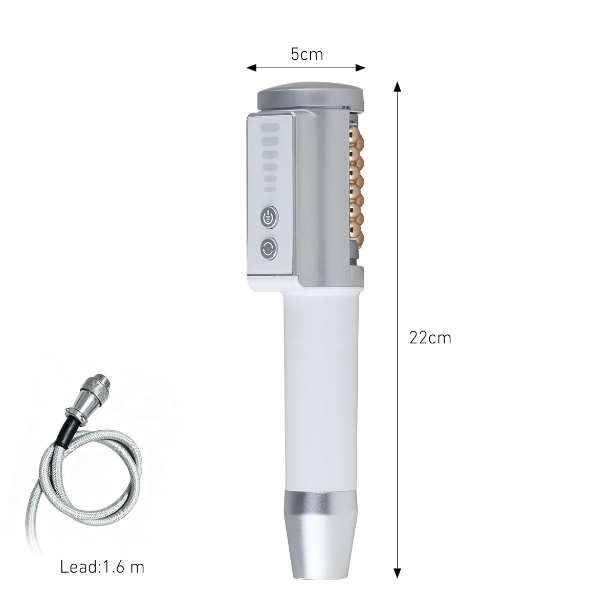 SQ160 | Contour Roll & Glow – 360°-Mikrovibrationsroller für Gesicht und Körper mit LED-Lichtpflege