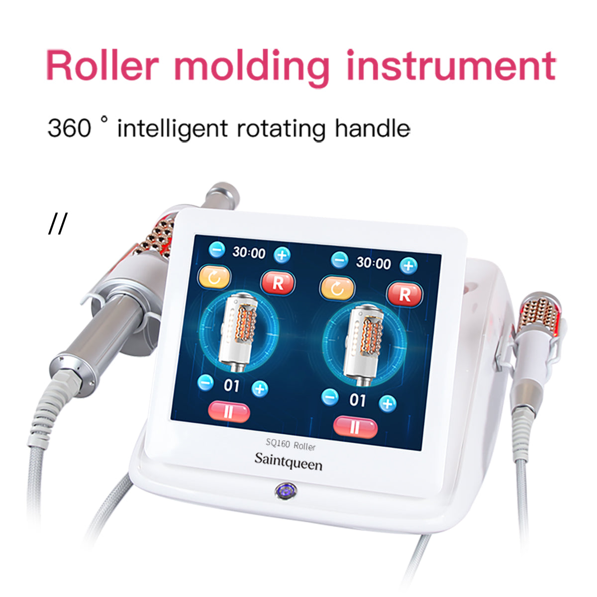 SQ160 | Contour Roll & Glow – 360°-Mikrovibrationsroller für Gesicht und Körper mit LED-Lichtpflege Zweitbild