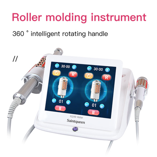 SQ160 | Contour Roll & Glow – 360°-Mikrovibrationsroller für Gesicht und Körper mit LED-Lichtpflege
