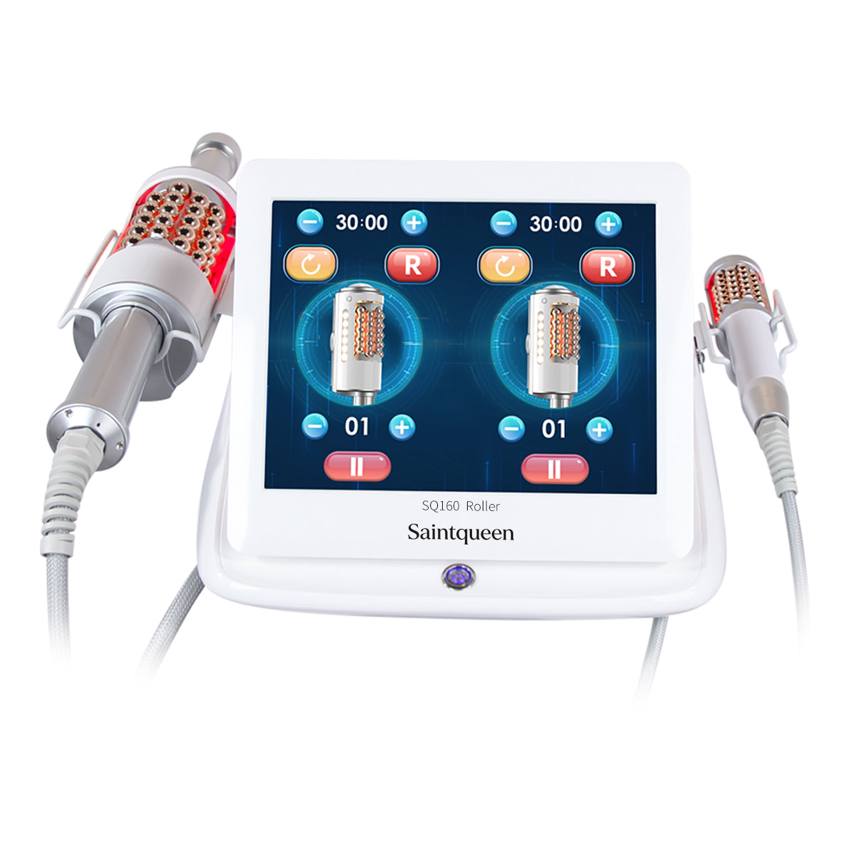 SQ160 | Contour Roll & Glow – 360°-Mikrovibrationsroller für Gesicht und Körper mit LED-Lichtpflege