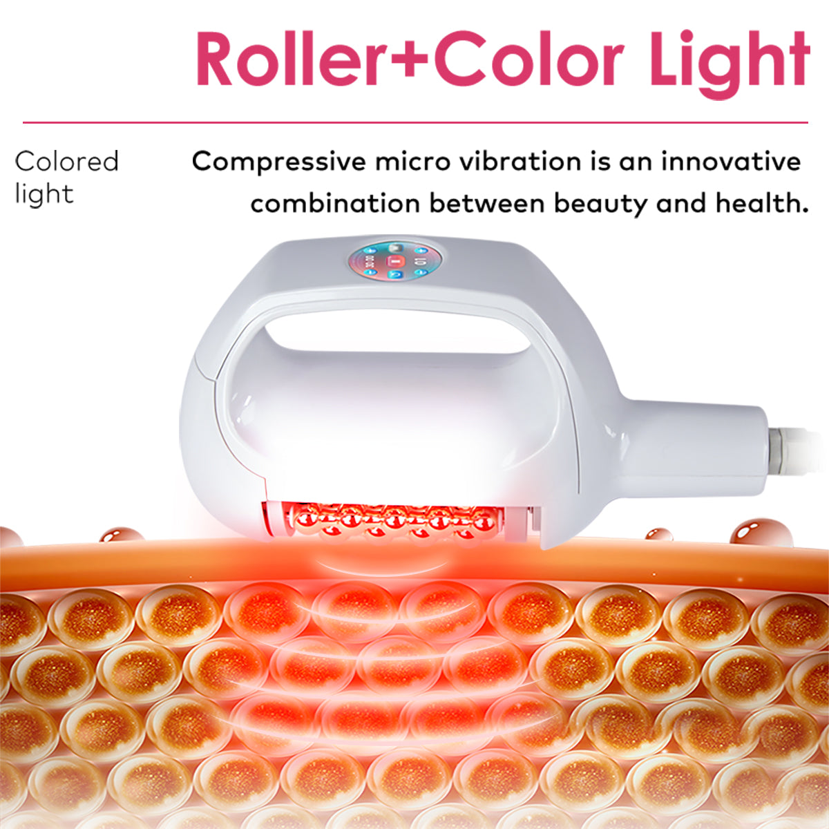 SQ160B | Dual Contour Roll – 360°-Mikrovibrationsroller mit zwei Handstücken für Gesicht und Körper Zweitbild