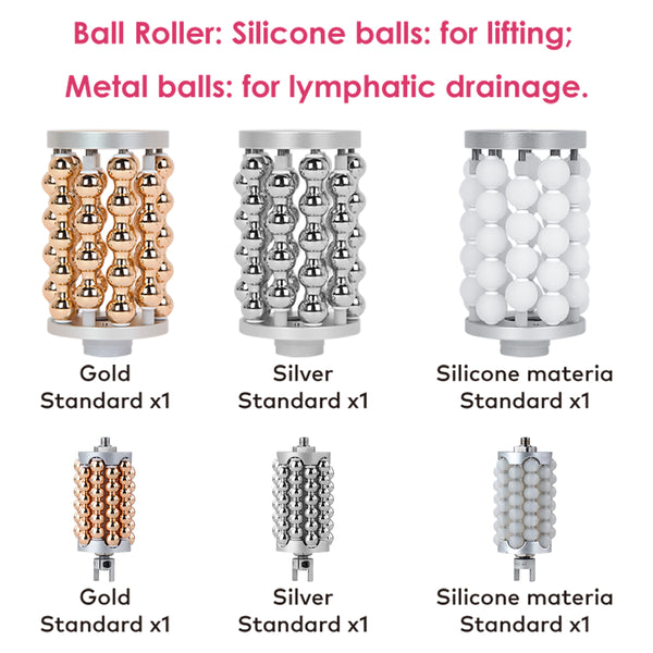 SQ160B | Dual Contour Roll – 360°-Mikrovibrationsroller mit zwei Handstücken für Gesicht und Körper