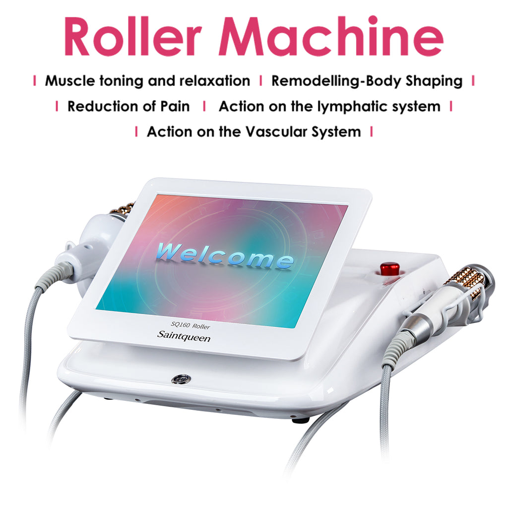 SQ160B | Dual Contour Roll – 360°-Mikrovibrationsroller mit zwei Handstücken für Gesicht und Körper