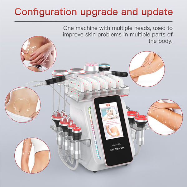 SQ166 Ultra | Total Studio Laser Pad 13-in-1 80K Body-Contouring-Gerät – Ultraschall-Kavitation, multipolare RF und Laser-Lipo-Pads