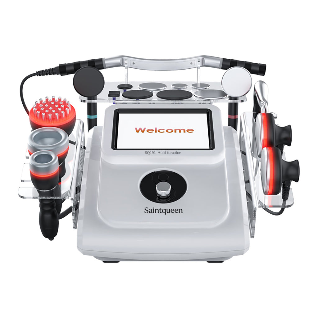 SQ191 | 8-in-1 448K System für Gesicht und Körper – Rotlicht, Mikrostrom, Vakuumwärme und Faszienmassage
