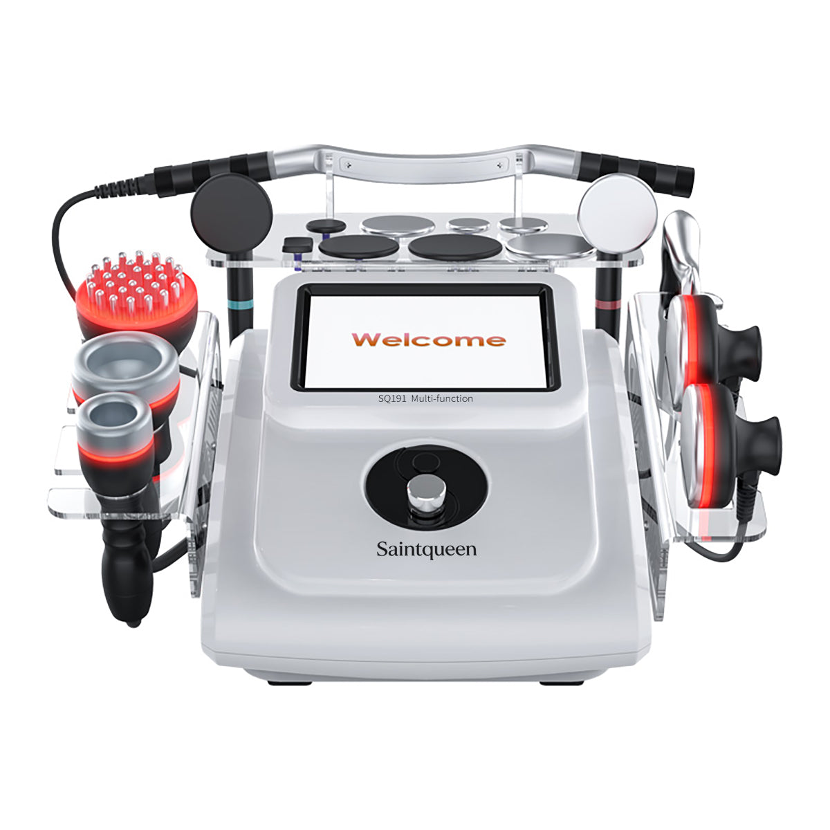 SQ191 | 8-in-1 448K System für Gesicht und Körper – Rotlicht, Mikrostrom, Vakuumwärme und Faszienmassage