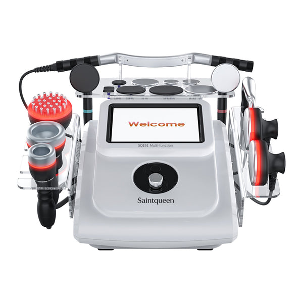 SQ191 | 8-in-1 448K System für Gesicht und Körper – Rotlicht, Mikrostrom, Vakuumwärme und Faszienmassage