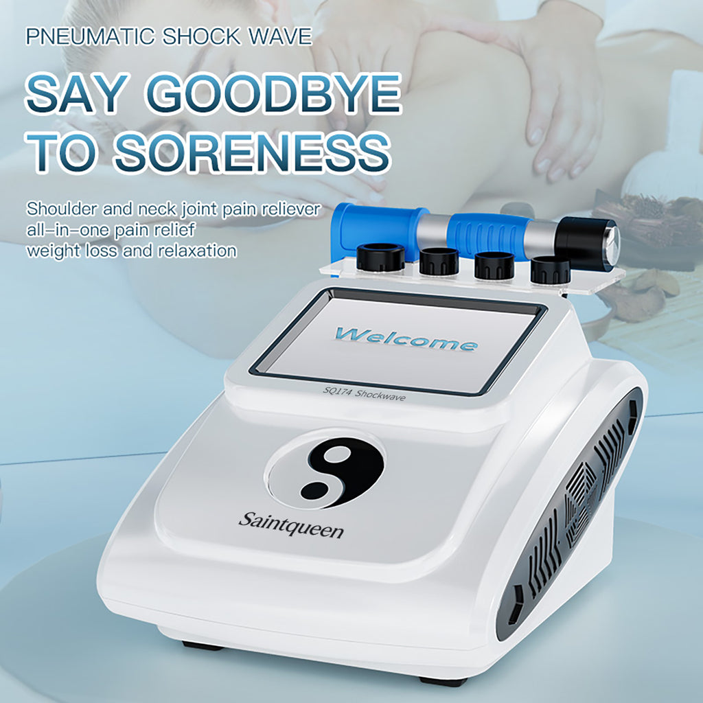 SQ174 Pneumatisches Körpermassagegerät mit 5 austauschbaren Aufsätzen