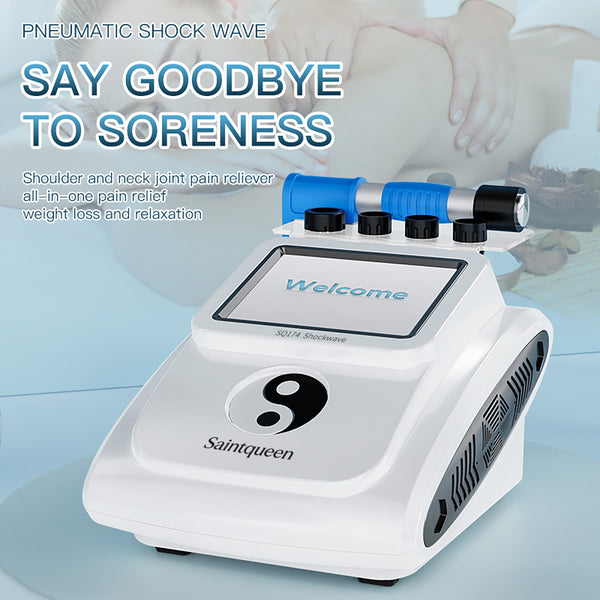 SQ174 Pneumatisches Körpermassagegerät mit 5 austauschbaren Aufsätzen