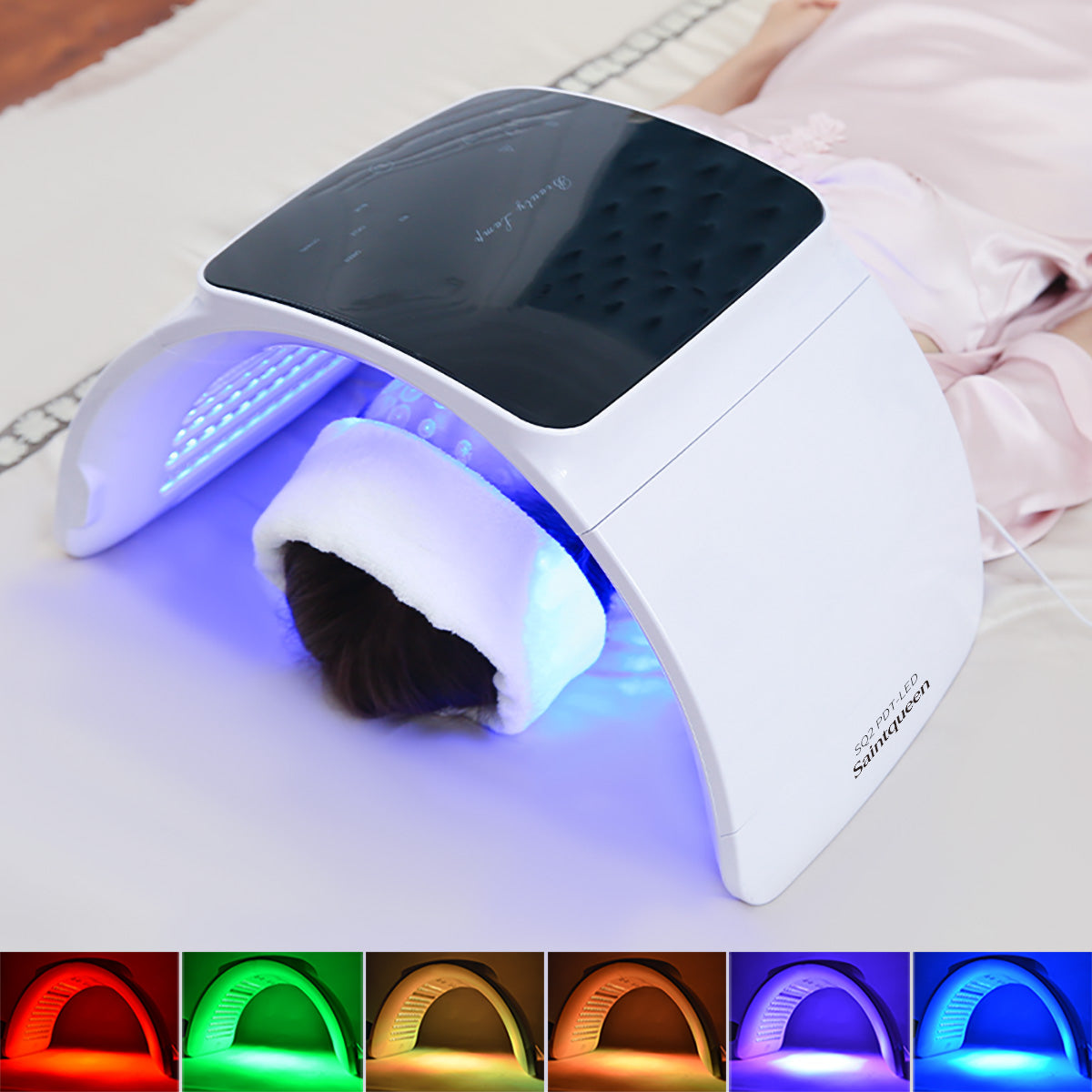 SQ2 | Face & Body Foldable PDT LED-Lichtpflegegerät – Multi-LED, 7 Farben, klappbares Design