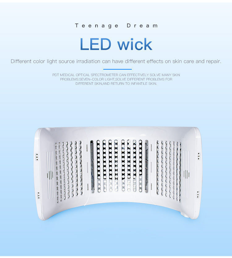 SQ2 | Face & Body Foldable PDT LED-Lichtpflegegerät – Multi-LED, 7 Farben, klappbares Design