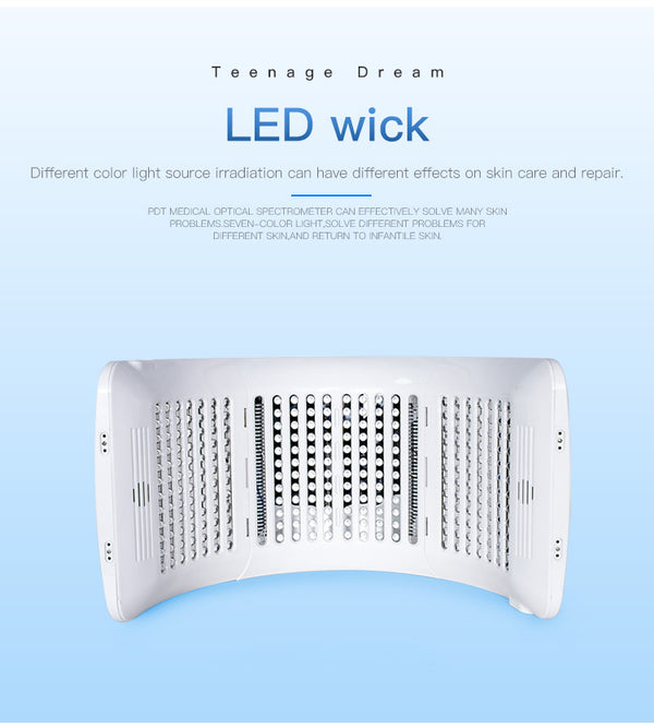 SQ2 | Face & Body Foldable PDT LED-Lichtpflegegerät – Multi-LED, 7 Farben, klappbares Design