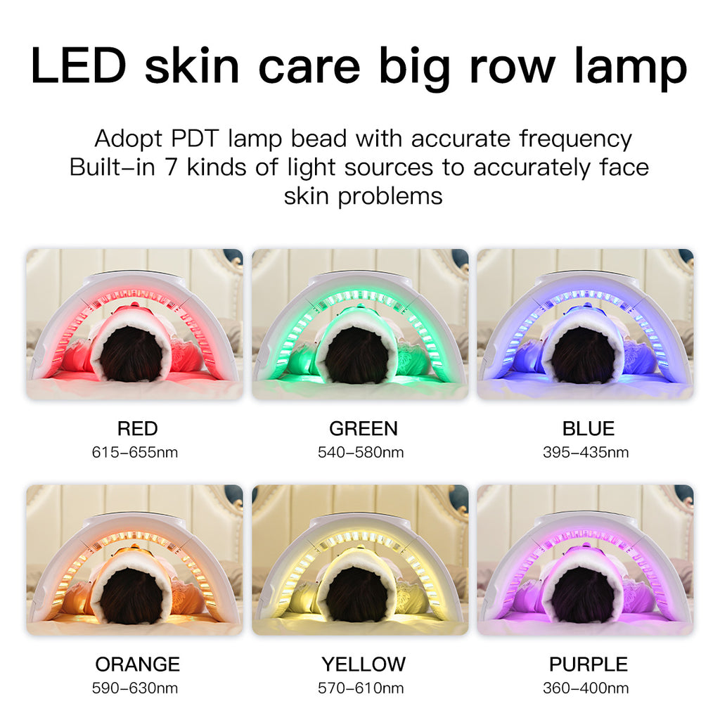 SQ2 | Face & Body Foldable PDT LED-Lichtpflegegerät – Multi-LED, 7 Farben, klappbares Design