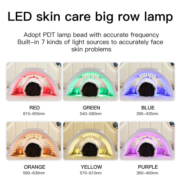 SQ2 | Face & Body Foldable PDT LED-Lichtpflegegerät – Multi-LED, 7 Farben, klappbares Design