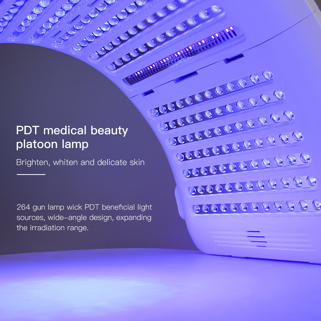 SQ2 | Face & Body Foldable PDT LED-Lichtpflegegerät – Multi-LED, 7 Farben, klappbares Design
