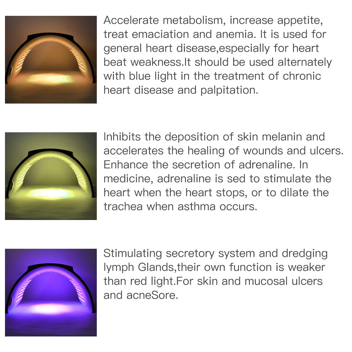 SQ2 | Face & Body Foldable PDT LED-Lichtpflegegerät – Multi-LED, 7 Farben, klappbares Design