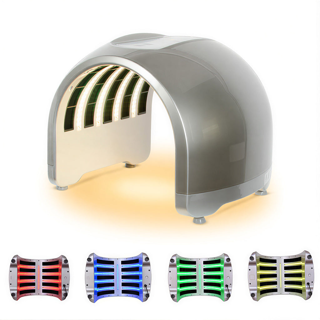 SQ3 | Facial FIR Glow Studio – Multi-LED, 4 Farben, LED-Lichtpflegegerät, Wärmefunktion