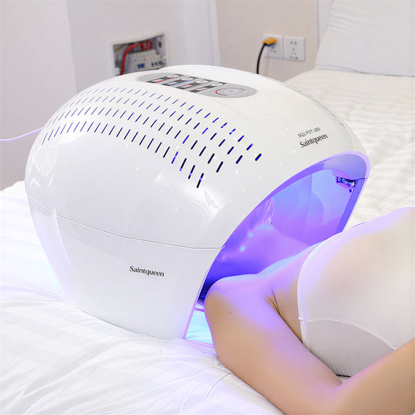 SQ1 | Facial Radiance LED-Lichtpflegegerät – 292 LEDs, 4 Farben, Nahinfrarotlicht, klappbares Design