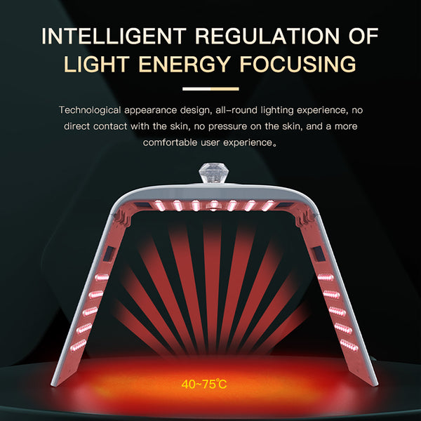 SQ125 | Facial Nano Mist LED-Lichtpflegegerät – 117 LEDs, 7 Farben, Nano-Nebel, Wärmefunktion, klappbares Design