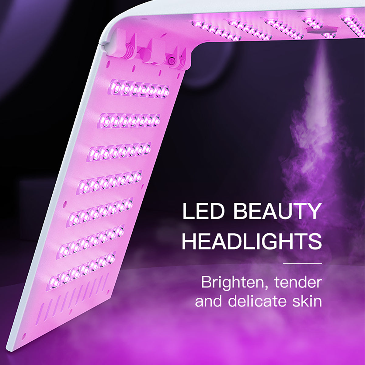 SQ122 | Facial Hydration LED-Lichtpflegegerät – 135 LEDs, 8 Farben, Nano-Nebel, klappbares Design