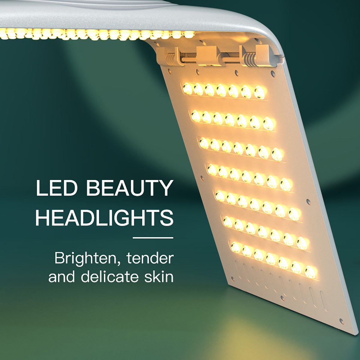 SQ132 | Foldable LED-Lichtpflegegerät – 147 LEDs, 7 Farben, klappbares Design