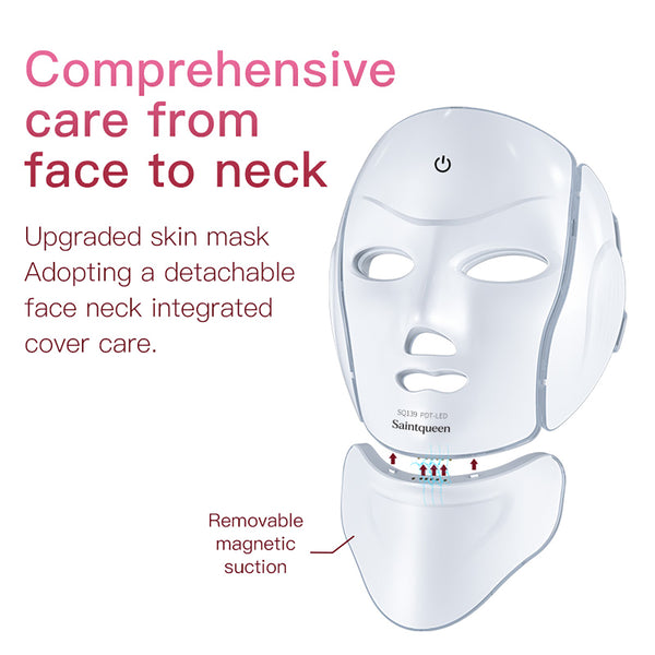 SQ139 | Facial Microcurrent Radiance Mask – 119 LEDs, 7 Farben, LED-Gesichtsmaske, Mikrostrom