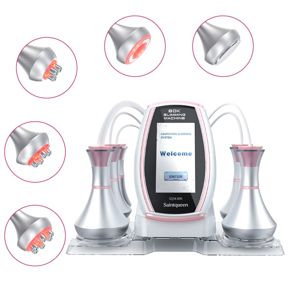 SQ54 Pro | Contour Lift Vacuum 5-in-1 80K Body-Contouring-Gerät – Ultraschall-Kavitation, multipolare RF und Vakuummassage