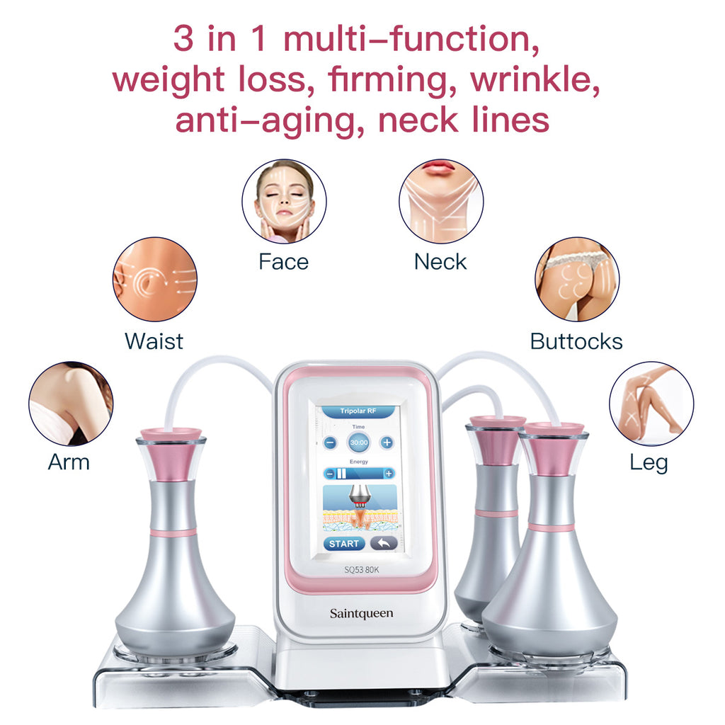 SQ53 Basic | Firming Essentials RF 3-in-1 80K Body-Contouring-Gerät – Ultraschall-Kavitation und multipolare RF