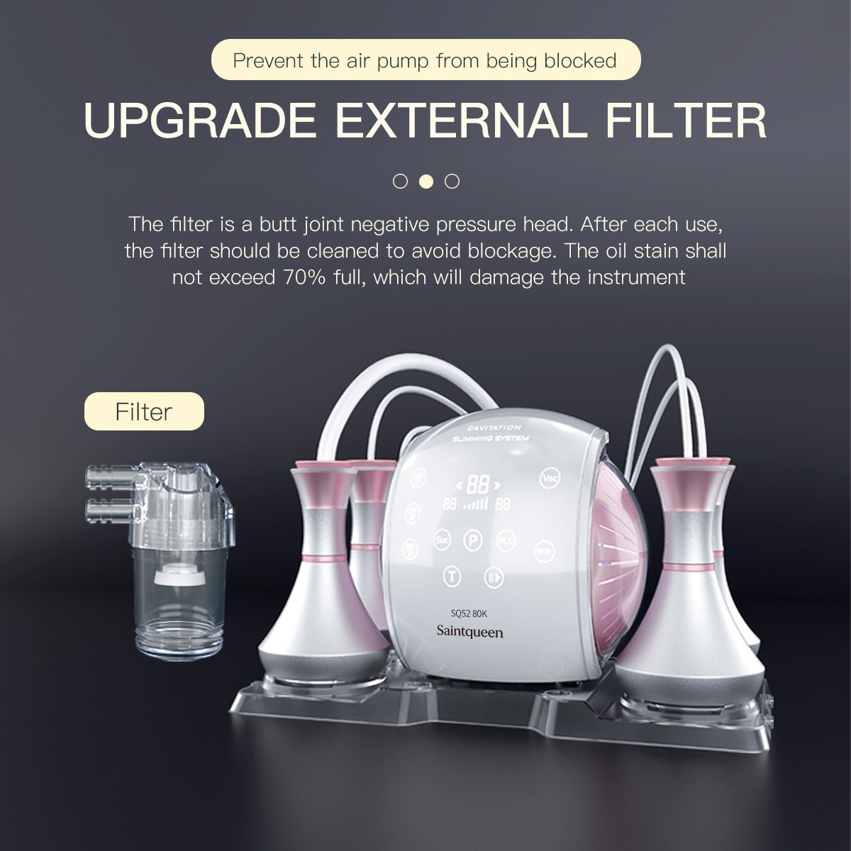 SQ52 Pro | Body Balance Vacuum 5-in-1 80K Body-Contouring-Gerät – Ultraschall-Kavitation, multipolare RF und Vakuummassage