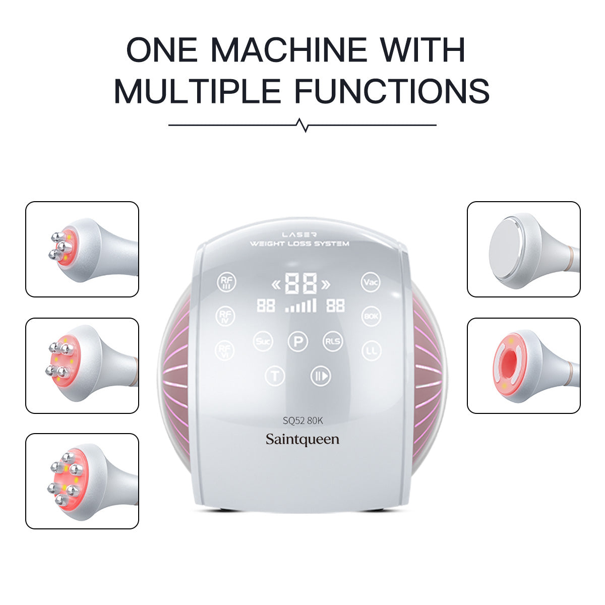 SQ52 Pro | Body Balance Vacuum 5-in-1 80K Body-Contouring-Gerät – Ultraschall-Kavitation, multipolare RF und Vakuummassage
