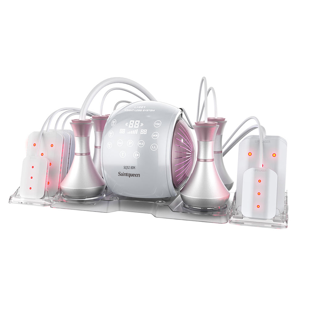 SQ52 Pro | Body Balance Laser Pad 6-in-1 80K Body-Contouring-Gerät – Ultraschall-Kavitation, multipolare RF, Vakuummassage und Laser-Lipo-Pads