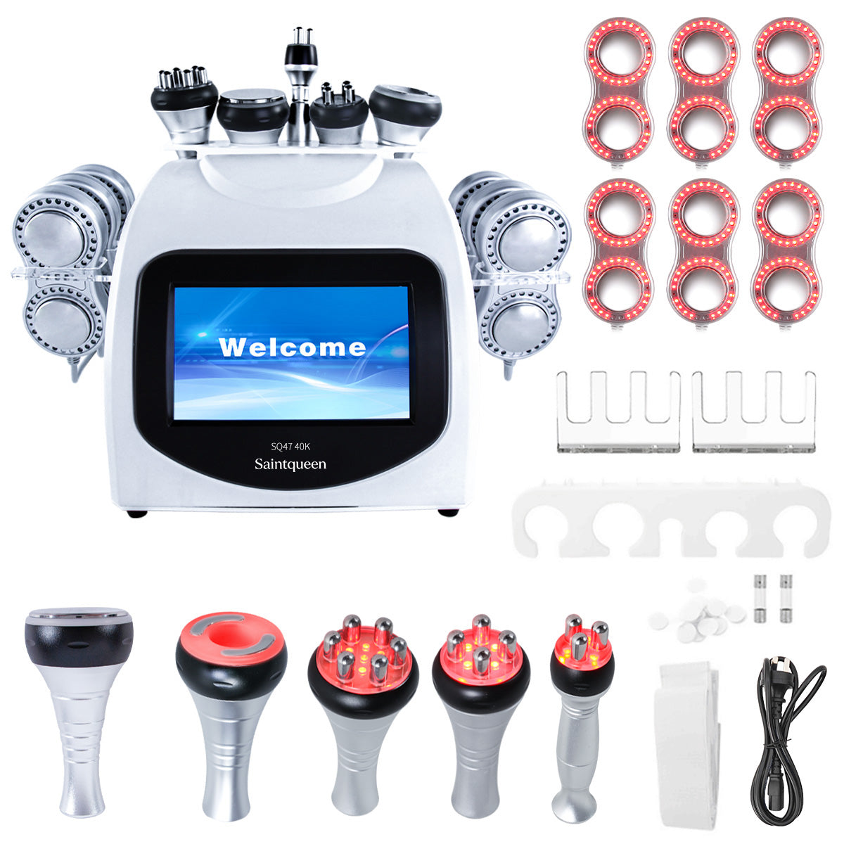 SQ47B Pro | Sculpt Fusion EMS 6-in-1 40K Body-Contouring-Gerät – Ultraschall-Kavitation, multipolare RF, Vakuummassage und EMS Zweitbild